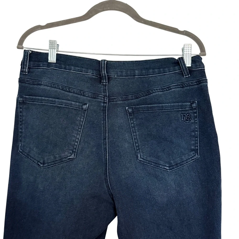 JD2‎ INC International Concepts Womens Dark Wash Straight Jeans  Size 12P Y2K